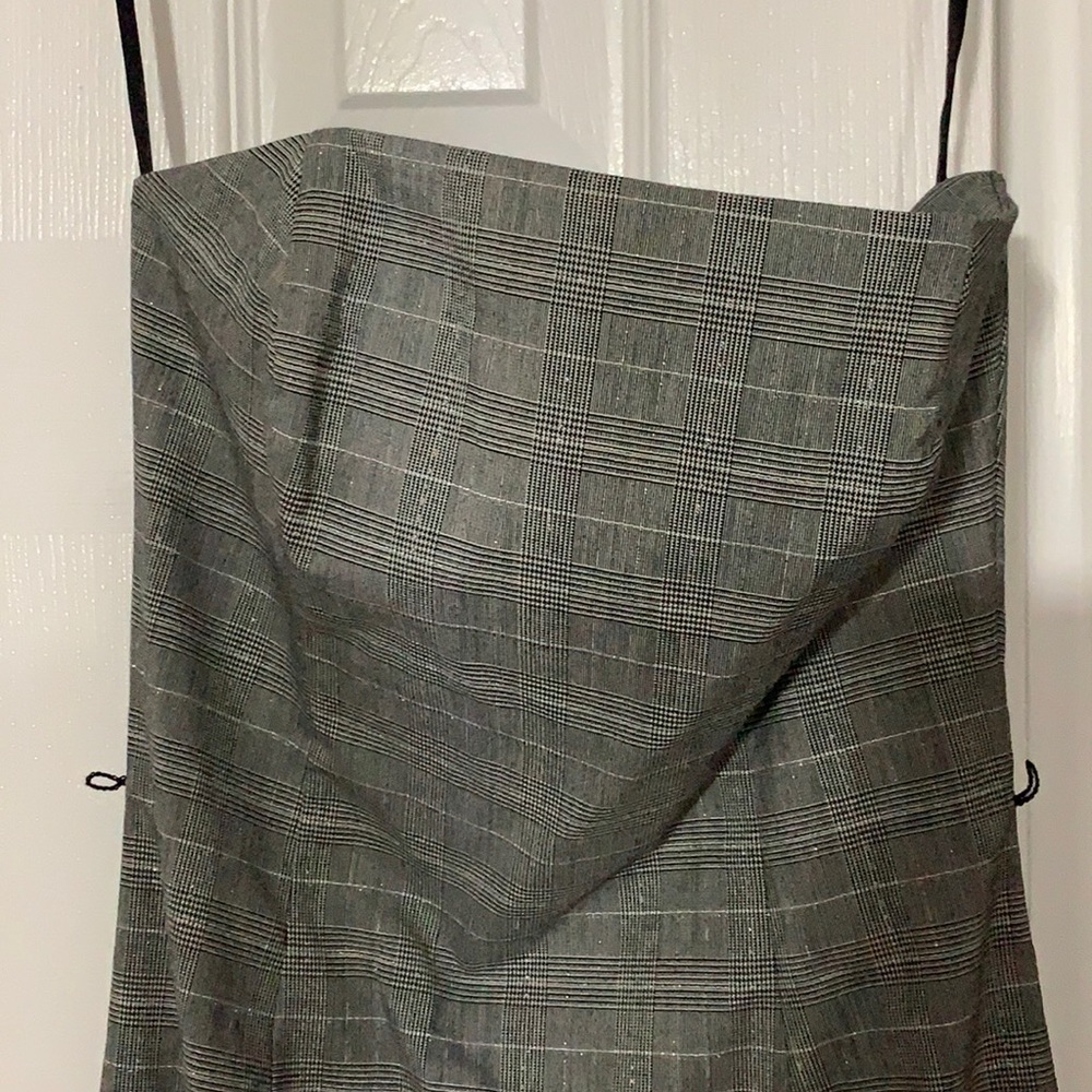NWT grey and black plaid dress from White House Black Market
